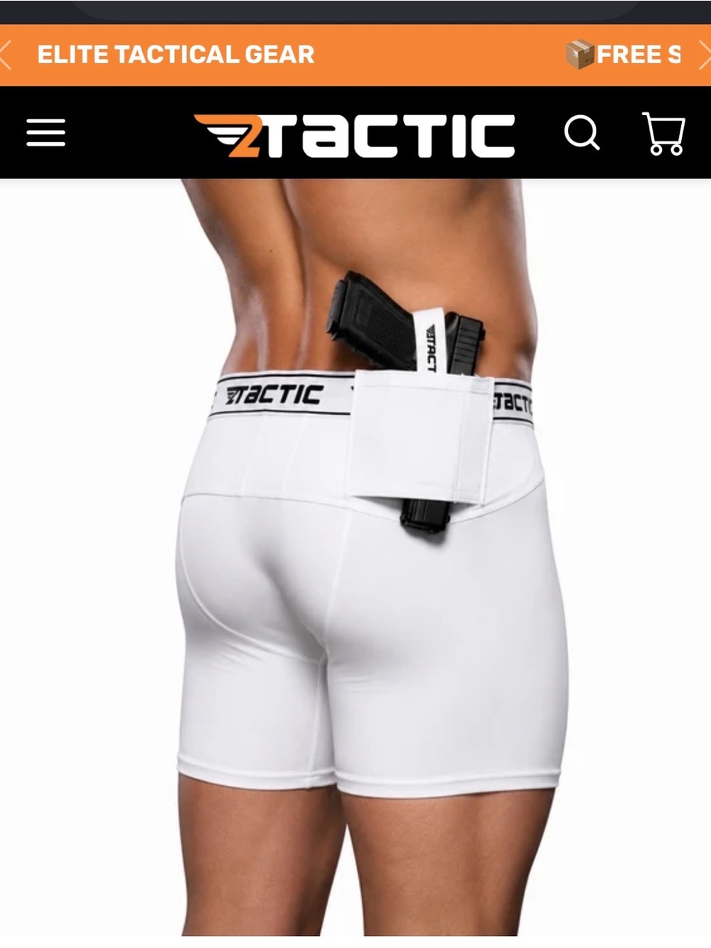 Men's Black Performance Boxer Briefs with Branded Waistband - Picture 8 of 10